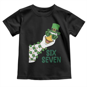 Chaotic Goose Six Seven Meme Toddler T Shirt Funny St Patricks Day Gift TS12 Black Print Your Wear
