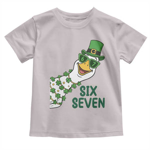 Chaotic Goose Six Seven Meme Toddler T Shirt Funny St Patricks Day Gift TS12 Ice Gray Print Your Wear
