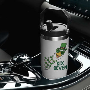 Chaotic Goose Six Seven Meme Flip Straw Tumbler Funny St Patricks Day Gift TS12 Print Your Wear