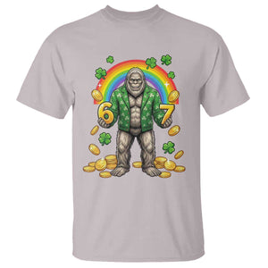 Bigfoot Six Seven Meme T Shirt Funny St Patricks Day Gift TS12 Ice Gray Print Your Wear