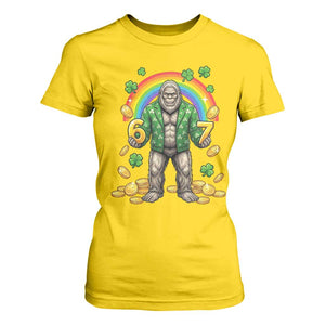 Bigfoot Six Seven Meme T Shirt For Women Funny St Patricks Day Gift TS12 Daisy Print Your Wear