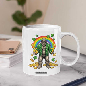 Bigfoot Six Seven Meme Coffee Mug Funny St Patricks Day Gift TS12 Print Your Wear