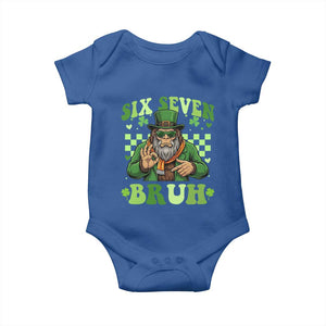 Bigfoot Six Seven Bruh Baby Onesie Gen Z Irish Gift TS12 Royal Blue Print Your Wear