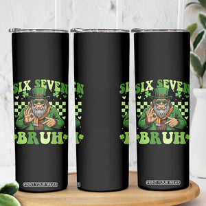 Bigfoot Six Seven Bruh Skinny Tumbler Gen Z Irish Gift TS12 Print Your Wear
