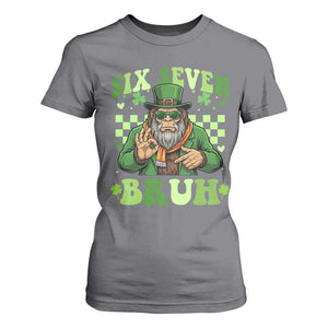 Bigfoot Six Seven Bruh T Shirt For Women Gen Z Irish Gift TS12 Charcoal Print Your Wear