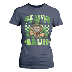 Bigfoot Six Seven Bruh T Shirt For Women Gen Z Irish Gift TS12 Navy Print Your Wear