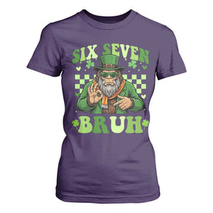 Bigfoot Six Seven Bruh T Shirt For Women Gen Z Irish Gift TS12 Purple Print Your Wear