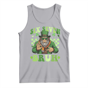 Bigfoot Six Seven Bruh Tank Top Gen Z Irish Gift TS12 Athletic Heather Print Your Wear