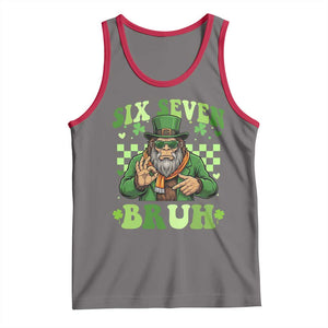 Bigfoot Six Seven Bruh Tank Top Gen Z Irish Gift TS12 Deep Heather Red Print Your Wear
