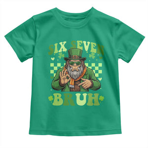 Bigfoot Six Seven Bruh Toddler T Shirt Gen Z Irish Gift TS12 Irish Green Print Your Wear