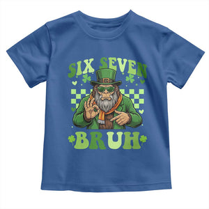 Bigfoot Six Seven Bruh Toddler T Shirt Gen Z Irish Gift TS12 Royal Blue Print Your Wear