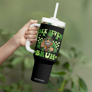 Bigfoot Six Seven Bruh Tumbler With Handle Gen Z Irish Gift TS12 Print Your Wear