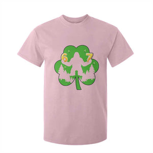 St Patricks Day Bigfoot Shamrock T Shirt For Kid Six Seven Meme TS12 Light Pink Print Your Wear
