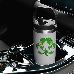St Patricks Day Bigfoot Shamrock Flip Straw Tumbler Six Seven Meme TS12 Print Your Wear