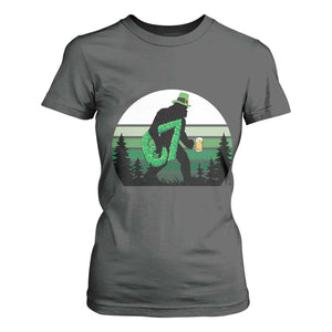 Funny St Patricks Bigfoot Says Six Seven T Shirt For Women Gen Z Irish Gift TS12 Dark Heather Print Your Wear