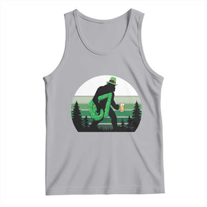 Funny St Patricks Bigfoot Says Six Seven Tank Top Gen Z Irish Gift TS12 Athletic Heather Print Your Wear