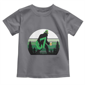 Funny St Patricks Bigfoot Says Six Seven Toddler T Shirt Gen Z Irish Gift TS12 Charcoal Print Your Wear