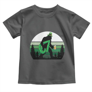 Funny St Patricks Bigfoot Says Six Seven Toddler T Shirt Gen Z Irish Gift TS12 Dark Heather Print Your Wear