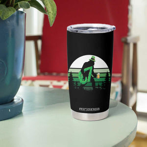 Funny St Patricks Bigfoot Says Six Seven Tumbler Cup Gen Z Irish Gift TS12 Print Your Wear