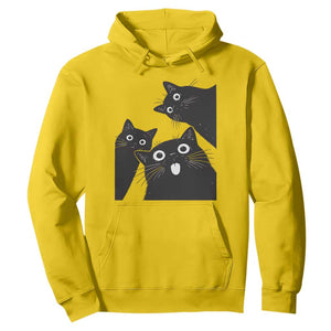 Funny Japanese Black Cat Is Watching You Hoodie Cat Lover TS12 Daisy Print Your Wear