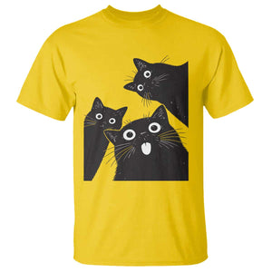 Funny Japanese Black Cat Is Watching You T Shirt Cat Lover TS12 Daisy Print Your Wear