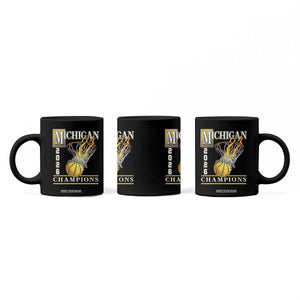 Michigan 2026 Flaming Hoop Basketball Lover Coffee Mug Champions Victory Graphic Sports Fan TS12 Print Your Wear