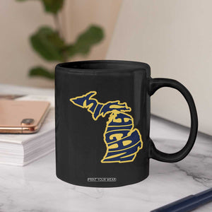 Michigan Lover State Map Pride Souvenir Gift Coffee Mug TS12 Print Your Wear