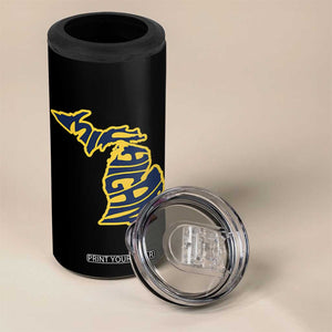 Michigan Lover State Map Pride Souvenir Gift 4 in 1 Can Cooler Tumbler TS12 Print Your Wear