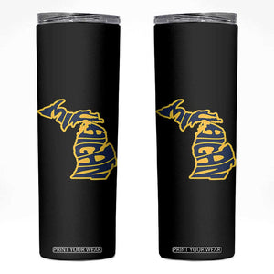Michigan Lover State Map Pride Souvenir Gift Skinny Tumbler TS12 Black Print Your Wear