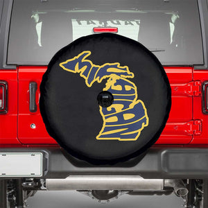 Michigan Lover State Map Pride Souvenir Gift Spare Tire Cover TS12 Black Print Your Wear