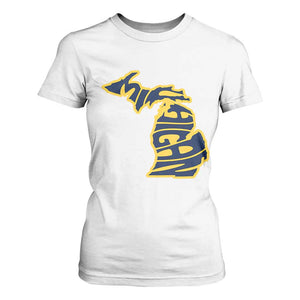 Michigan Lover State Map Pride Souvenir Gift T Shirt For Women TS12 White Print Your Wear