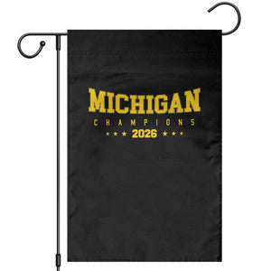 Michigan 2026 Basketball Victory Garden Flag Champions Pride Fan Gift TS12 Black Print Your Wear