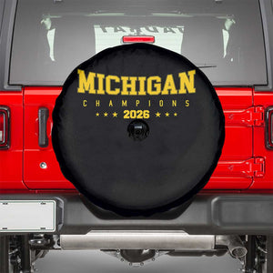 Michigan 2026 Basketball Victory Spare Tire Cover Champions Pride Fan Gift TS12 Black Print Your Wear