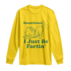 Funny Cat Sometimes I Just Be Fartin Long Sleeve Shirt Pet Lover TS12 Daisy Print Your Wear