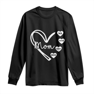 Mama Mommy Mom Bruh Long Sleeve Shirt Mothers Day Humor Gift TS12 Black Print Your Wear