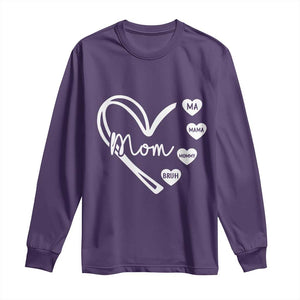 Mama Mommy Mom Bruh Long Sleeve Shirt Mothers Day Humor Gift TS12 Purple Print Your Wear