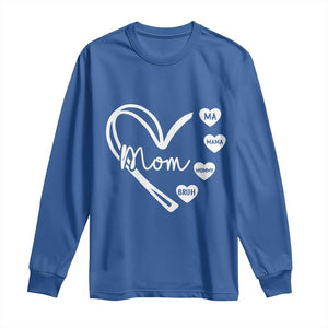 Mama Mommy Mom Bruh Long Sleeve Shirt Mothers Day Humor Gift TS12 Royal Blue Print Your Wear