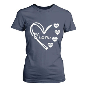 Mama Mommy Mom Bruh T Shirt For Women Mothers Day Humor Gift TS12 Navy Print Your Wear