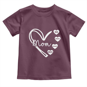 Mama Mommy Mom Bruh Toddler T Shirt Mothers Day Humor Gift TS12 Maroon Print Your Wear