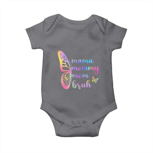 Funny Mom Saying Gift Baby Onesie Mama Mommy Mom Bruh TS12 Charcoal Print Your Wear
