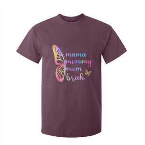 Funny Mom Saying Gift T Shirt For Kid Mama Mommy Mom Bruh TS12 Maroon Print Your Wear
