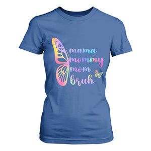 Funny Mom Saying Gift T Shirt For Women Mama Mommy Mom Bruh TS12 Royal Blue Print Your Wear