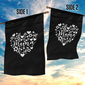 Floral Mama Heart Graphic Garden Flag Mothers Day Flower Gift TS12 Print Your Wear