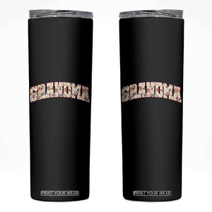 Vintage Floral Grandma Skinny Tumbler Mothers Day Gift Idea TS12 Black Print Your Wear