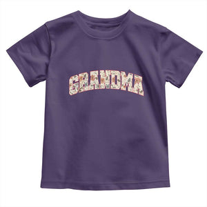Vintage Floral Grandma Toddler T Shirt Mothers Day Gift Idea TS12 Purple Print Your Wear