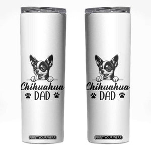 Proud Chihuahua Dad Skinny Tumbler Dog Lover Gift Idea TS12 White Print Your Wear