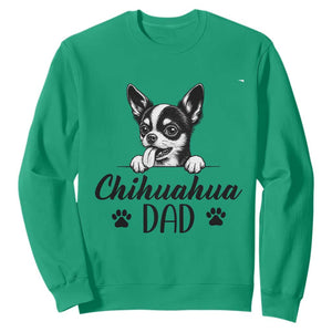 Proud Chihuahua Dad Sweatshirt Dog Lover Gift Idea TS12 Irish Green Print Your Wear