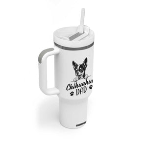 Proud Chihuahua Dad Tumbler With Handle Dog Lover Gift Idea TS12 Print Your Wear