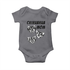 Proud Chihuahua Mom Baby Onesie Ankle Biter Dog Lover TS12 Charcoal Print Your Wear