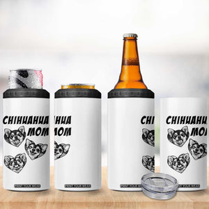 Proud Chihuahua Mom 4 in 1 Can Cooler Tumbler Ankle Biter Dog Lover TS12 Print Your Wear